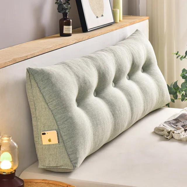 Headboard Pillow Triangle Cushion Backrest Pain Relief Sofa Waist Cushion Wedge Sleeping Pillow for Decorative Pillows for Bed - Image 30