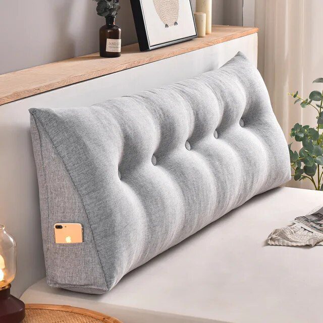 Headboard Pillow Triangle Cushion Backrest Pain Relief Sofa Waist Cushion Wedge Sleeping Pillow for Decorative Pillows for Bed - Image 25
