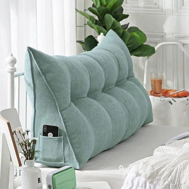Headboard Pillow Triangle Cushion Backrest Pain Relief Sofa Waist Cushion Wedge Sleeping Pillow for Decorative Pillows for Bed - Image 24