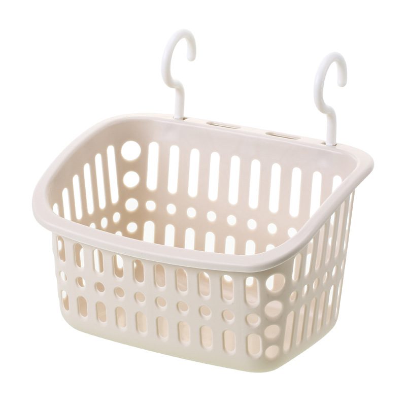 Household Hook Storage Basket Kitchen Hanging Basket Bathroom Bathroom Cosmetics Storage Basket Plastic Basket Storage Basket - Image 7