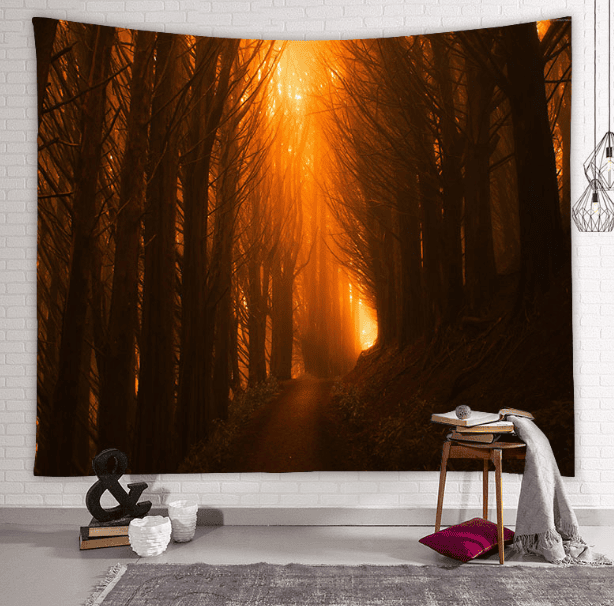Beautiful Natural Forest Printed Large Wall Tapestry Wall Art Decor - Image 10