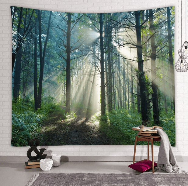 Beautiful Natural Forest Printed Large Wall Tapestry Wall Art Decor - Image 5