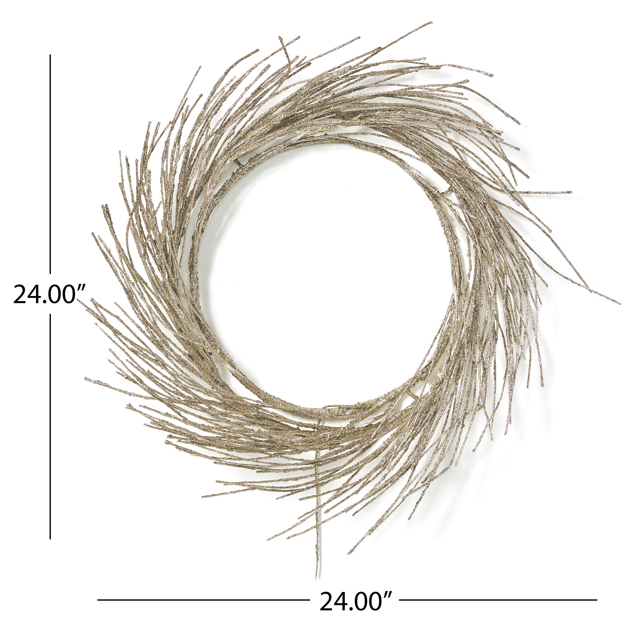 24" PAPER WREATH WITH LED LIGHTS - Image 6