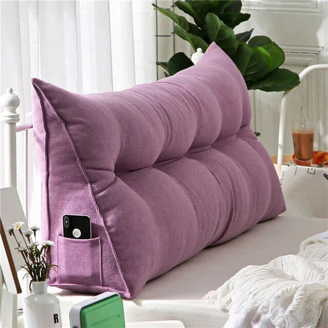 Headboard Pillow Triangle Cushion Backrest Pain Relief Sofa Waist Cushion Wedge Sleeping Pillow for Decorative Pillows for Bed - Image 34