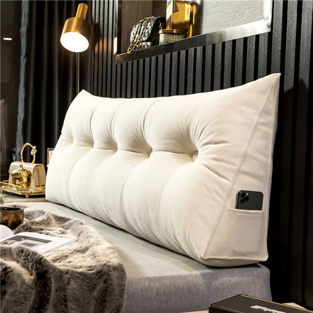 Headboard Pillow Triangle Cushion Backrest Pain Relief Sofa Waist Cushion Wedge Sleeping Pillow for Decorative Pillows for Bed - Image 12