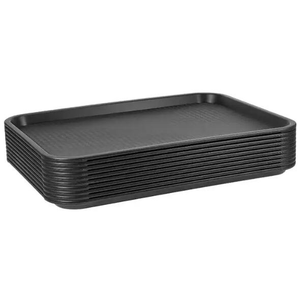 3 SIZE Large Foodservice Tray, Rectangular food trays Plastic Drink Serving Tray for Serving Drinks Snacks Tea - Image 3