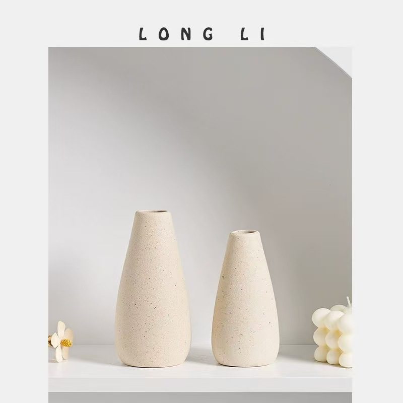 Ceramic Vases Ins Minimally Creative Home Dried Flowers Simulated Flowers Mini Small Flower Utensils Office Ornaments - Image 4