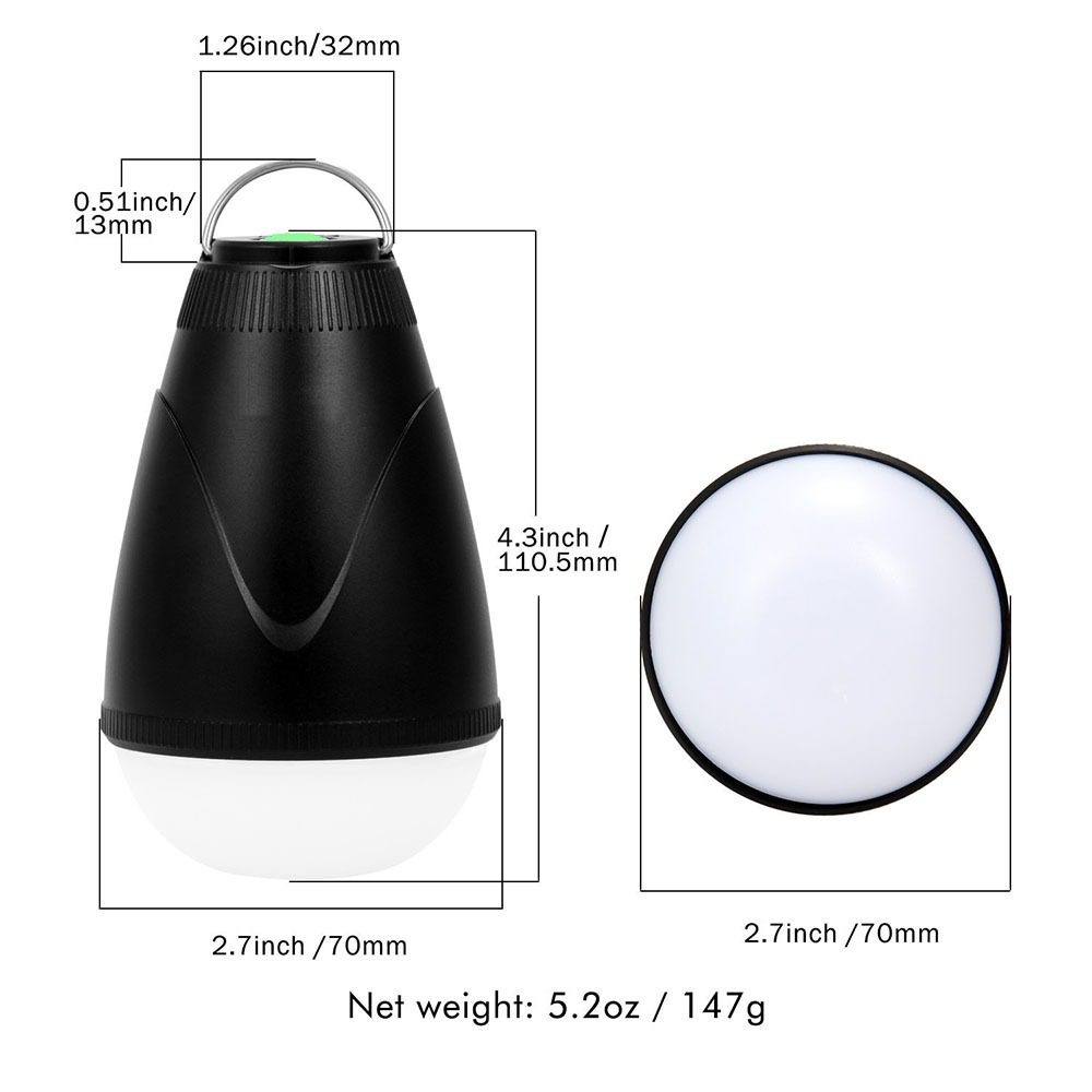 Mini Camping Lights New Night Lights Rainproof Camping Lights Remote Control LED Hook Tent Lights - Image 6