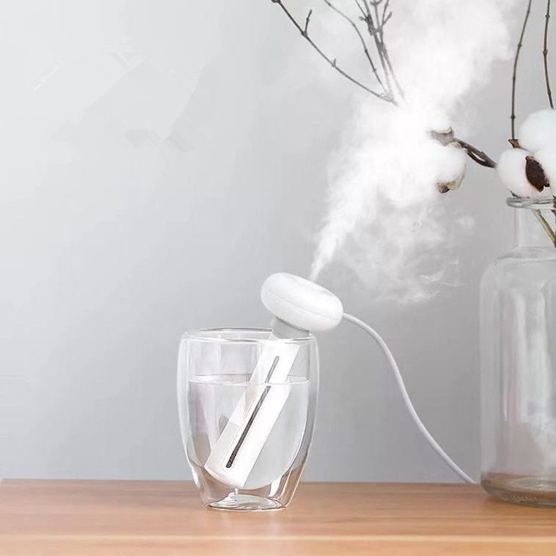 White Dismountable Air Humidifier for Home Office Portable USB Aroma Diffuser Car Mist Maker Ultrasonic Humidifiers Diffusers - Image 2