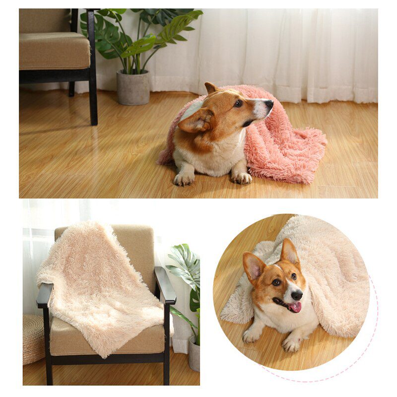 Fluffy Plush Dog Blanket Pet Sleeping Mat Cushion Mattress Extra Soft Warm Pet Throw Blankets for Small Medium Large Dogs & Cats - Image 4