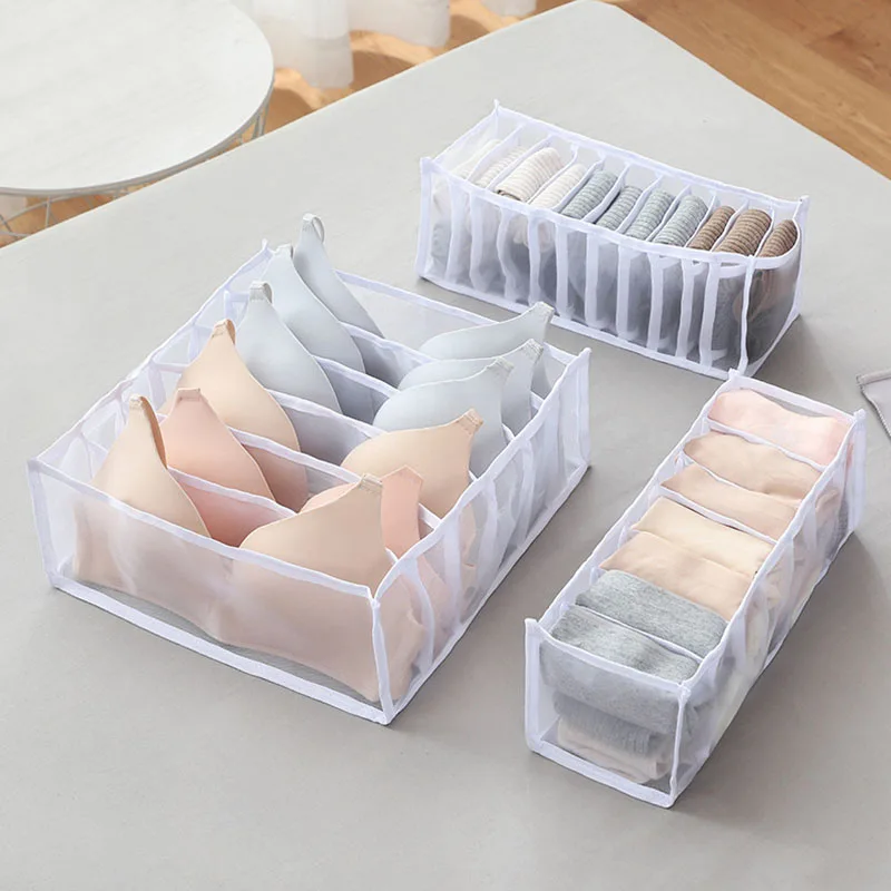 Underwear Bra Socks Panty Storage Boxes Home Dormitory Office Cabinet Organizers Wardrobe Closet Drawer Organization Box Divider - Image 8